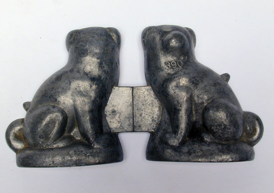 A Pewter Dog Ice Cream Mold