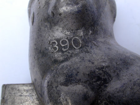 A Pewter Dog Ice Cream Mold
