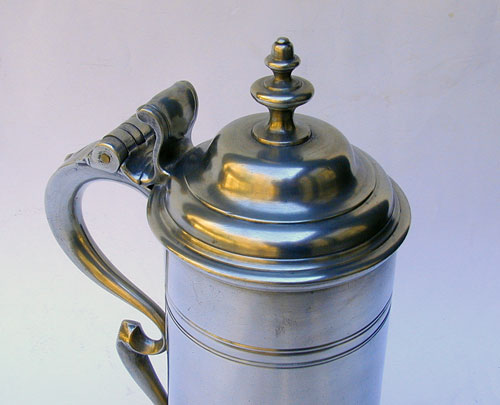 A Pewter Export Flagon by William Charsley