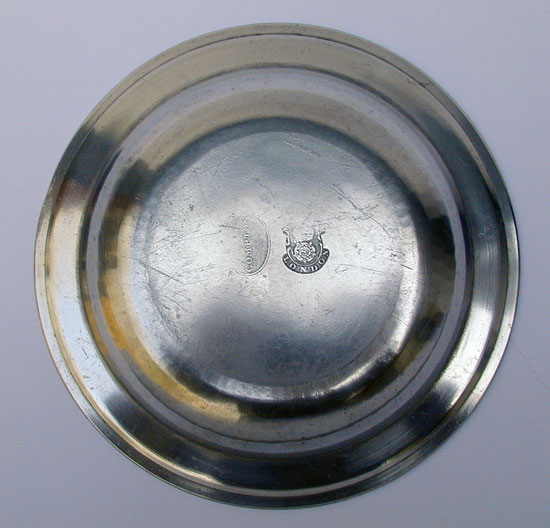 A Very Fine Compton Pewter Soup Plate