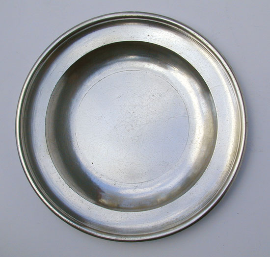 A Fine Pair of Export Pewter Plates by Thomas & Townsend Compton