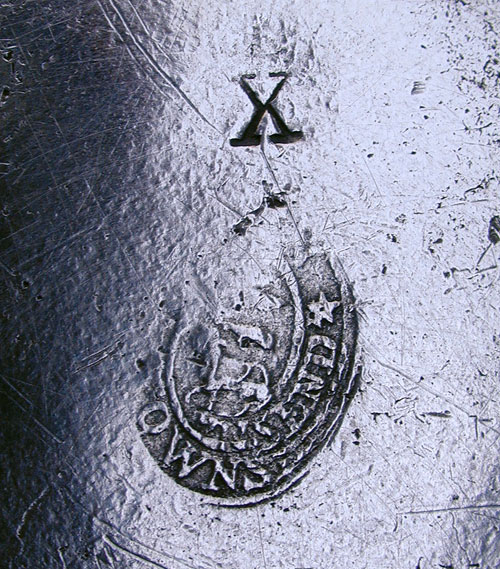 A Quart Antique Pewter English Export Teapot by John Townsend