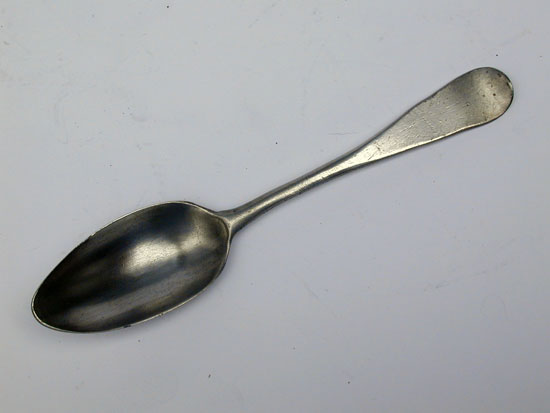 A Pewter Tablespoon by Sarah Rowley