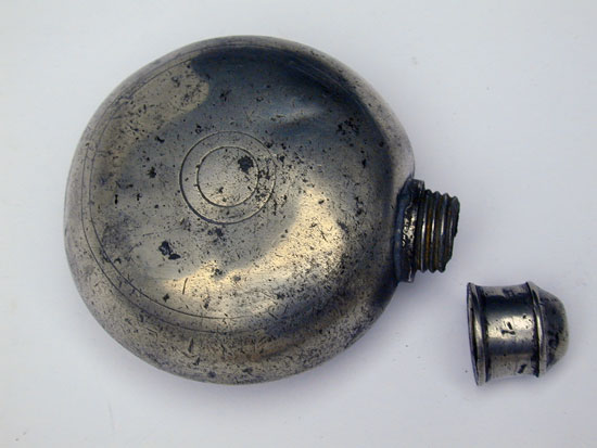A Pewter Revolutionary Period Flask/Canteen