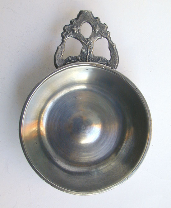 Unmarked Richard Lee Pewter Taster Porringer 2