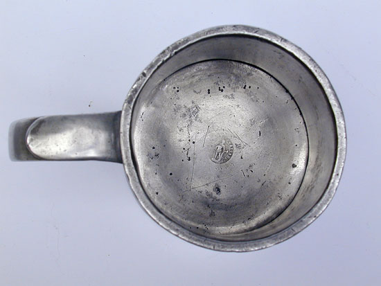 A Pint Export Pewter Mug by Edgar Curtis & Co