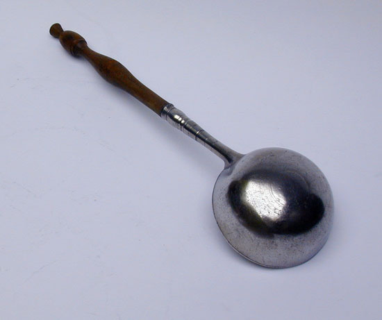 A Scarce Unmarked Richard Lee Pewter Ladle