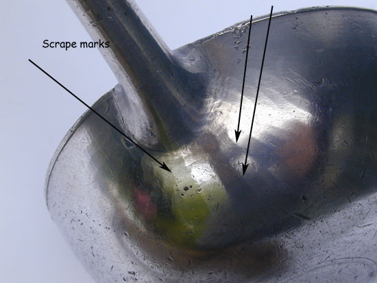 A Scarce Unmarked Richard Lee Pewter Ladle