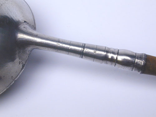 A Scarce Unmarked Richard Lee Pewter Ladle