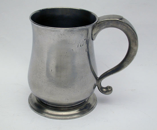 A John Townsend Early Form Tulip Pewter Export Mug