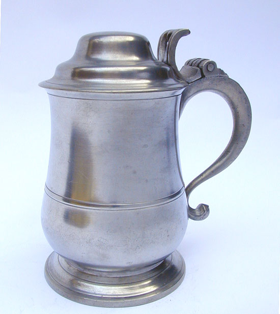 A Near Mint Pewter Export Tankard by Allen Bright 