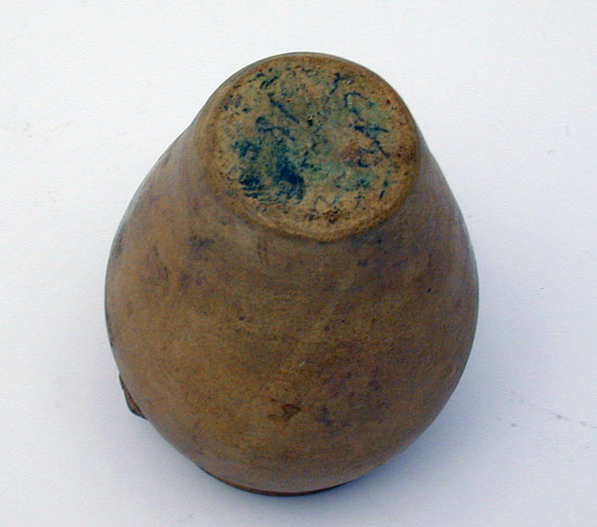 A Miniature Stoneware Ovoid Jar