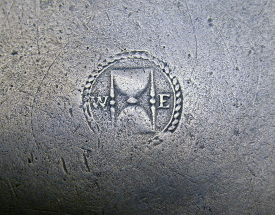A Quart Pewter Export Tankard by William Eddon