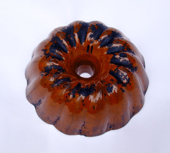 A 19th Century Redware Bundt Pan