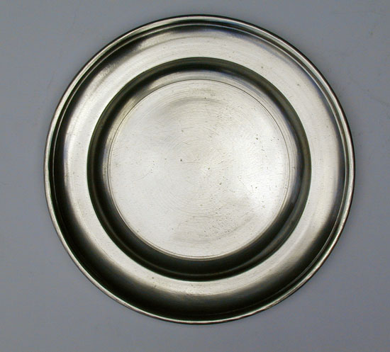 A Pristine Pewter Plate by William Danforth