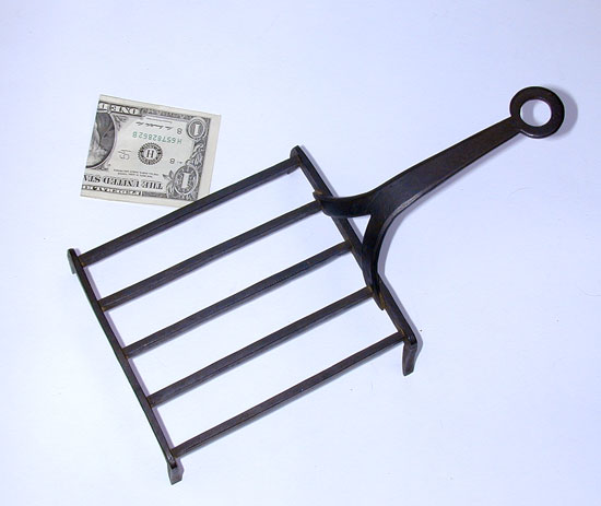 A Finely Wrought Miniature Wrought Iron Broiler