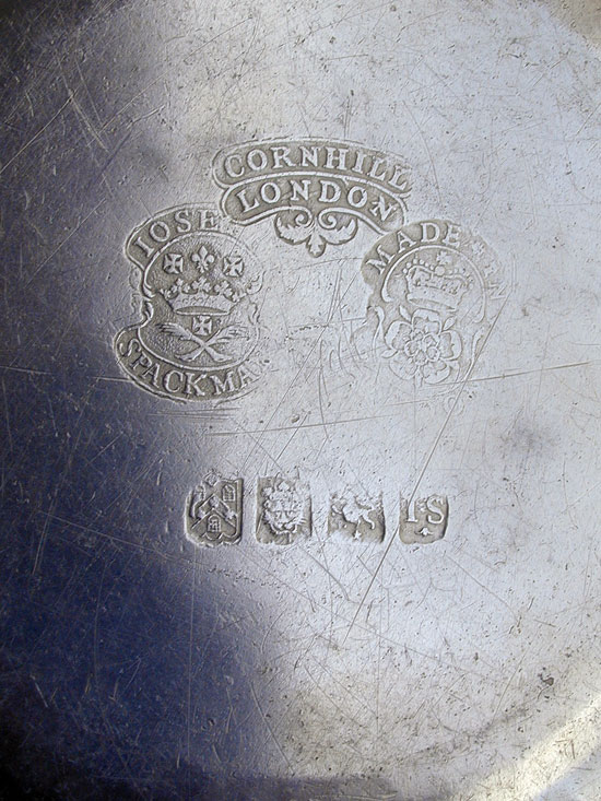 An Export Pewter Plate by Joseph Spackman