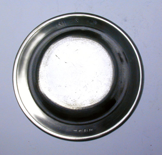 A Flat Rim Export Pewter Plate by Stephen Cox