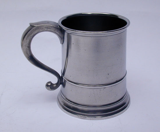 An Unmarked American Pewter Mug Attributed to William Calder