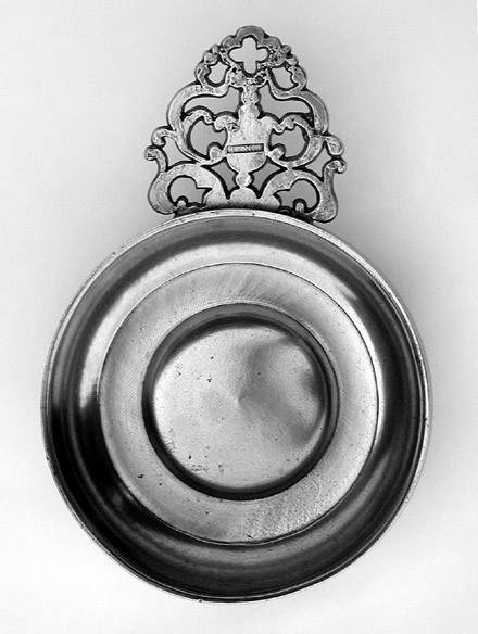 A Fine Flower Handle Porringer by TD &SB