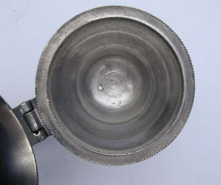 A Unmarked Pewter Pear Form Teapot from the Danforth/Boardman Molds