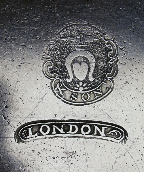 A Fasson & Son Export Pewter Plate
