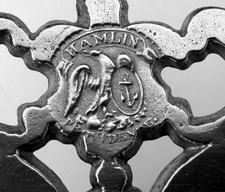 A Fine Flower Handle Porringer by Samuel E. Hamlin