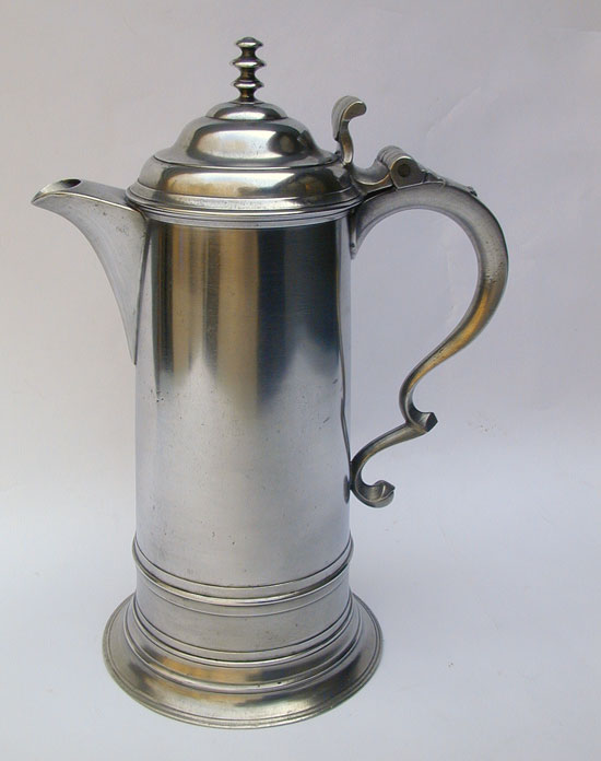 An Unmarked Boardman Flagon with Triple Tiered Finial