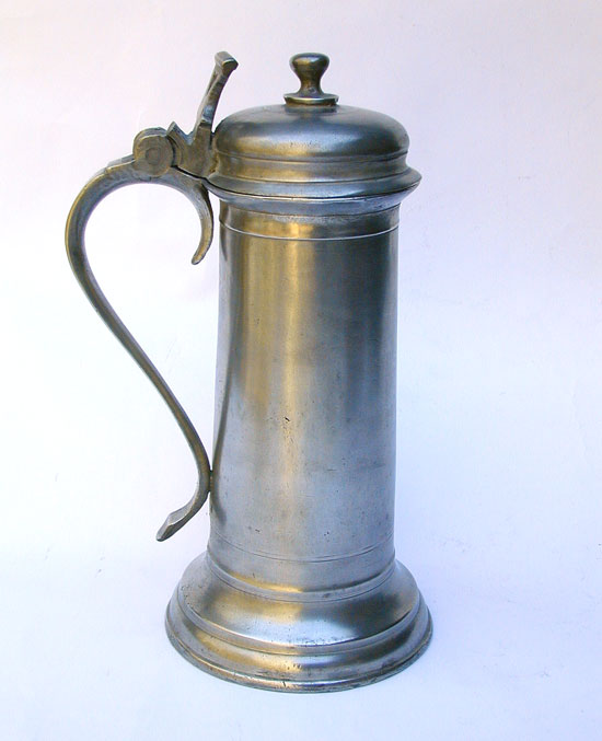 A Rare Charles the First Pewter Communion Flagon with New England Use
