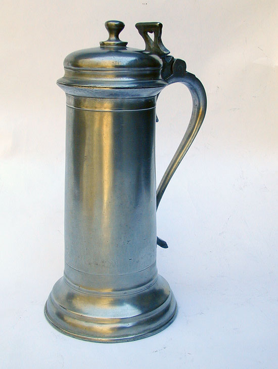 A Rare Charles the First Pewter Communion Flagon with New England Use