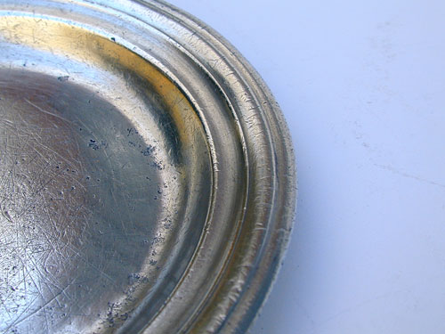 A Small Size Unmarked American Pewter Butter Plate