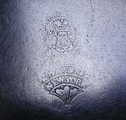 An 18th Century Pewter Plate by Frederick Bassett
