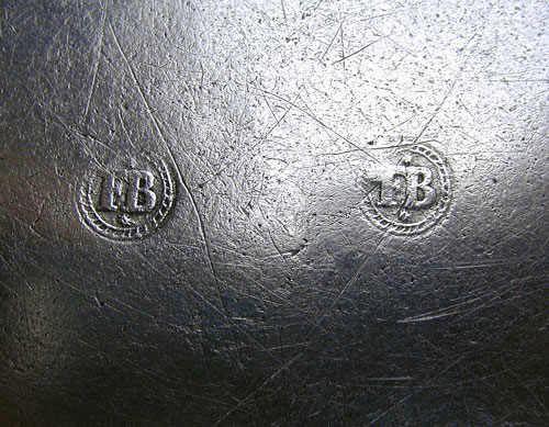 An 18th Century Pewter Plate by Frederick Bassett