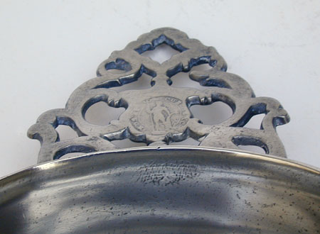 An Edgar Curtis & Co. Export Pewter Porringer