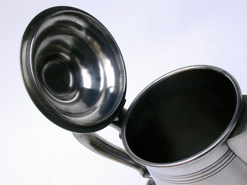 An Unmarked Pewter Flagon by Leonard, Reed, and Barton