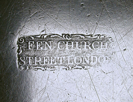 A Large Export Pewter Plate by Townsend & Compton