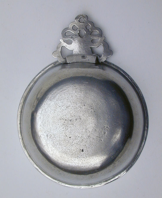 A Samuel Danforth Pewter Basin Bowl Porringer