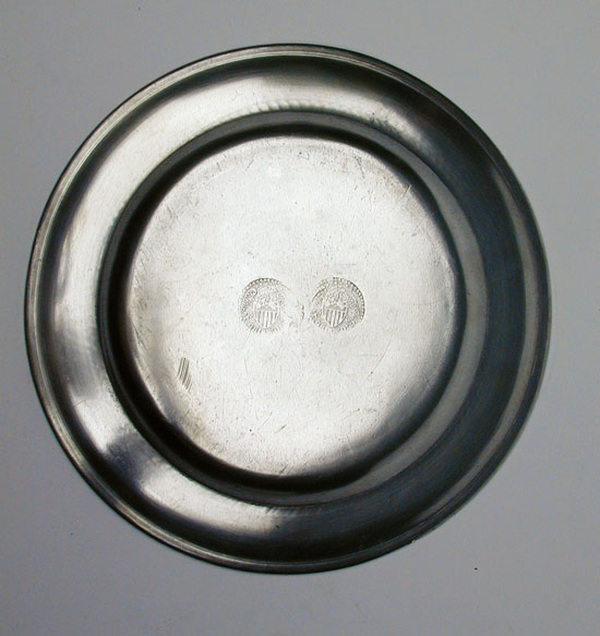 A Pewter Plate by Ashbil Griswold