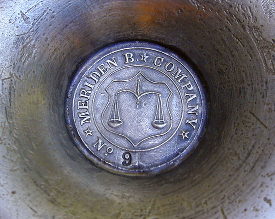 A USN marked Meriden Britannia Chamberstick