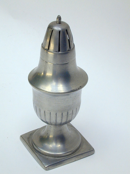 An Unmarked Continental Pewter Caster