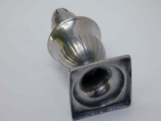An Unmarked Continental Pewter Caster