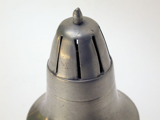 An Unmarked Continental Pewter Caster