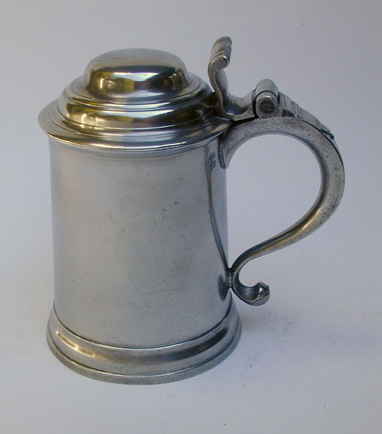 A Quart Pewter Export Tankard by Burford & Green