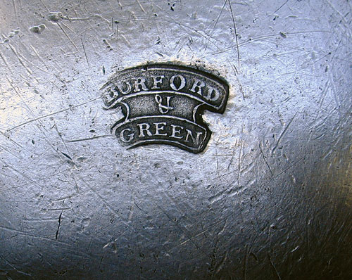 A Quart Pewter Export Tankard by Burford & Green