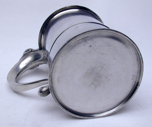 A Quart Pewter Export Tankard by William Charsley