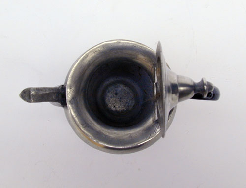 A Miniature Pewter Teapot Attributed to Roswell Gleason