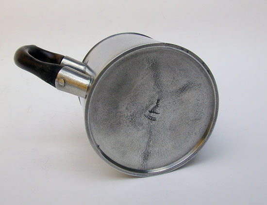 A Drum Form Export Pewter Teapot by Ingram & Hunt