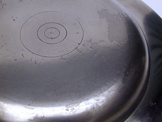 An Unmarked Trask Pewter Communion Plate