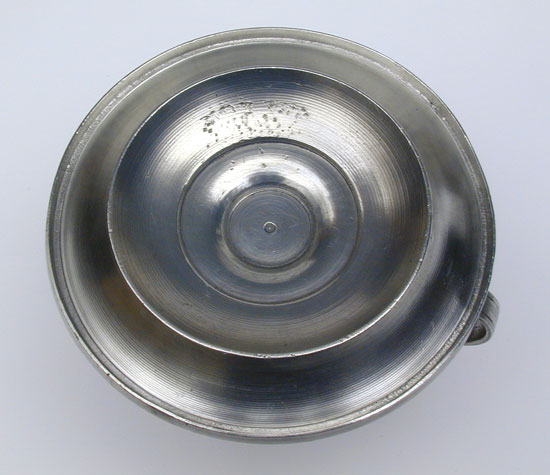 An Unmarked Pewter Chamberstick Attributable to Meriden Britannia Company