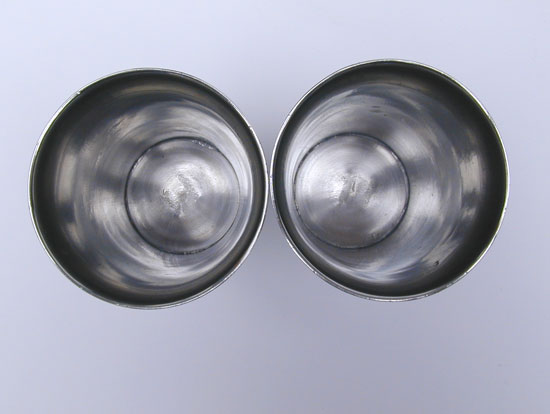 A Three Piece Pewter Communion Set by Boardman